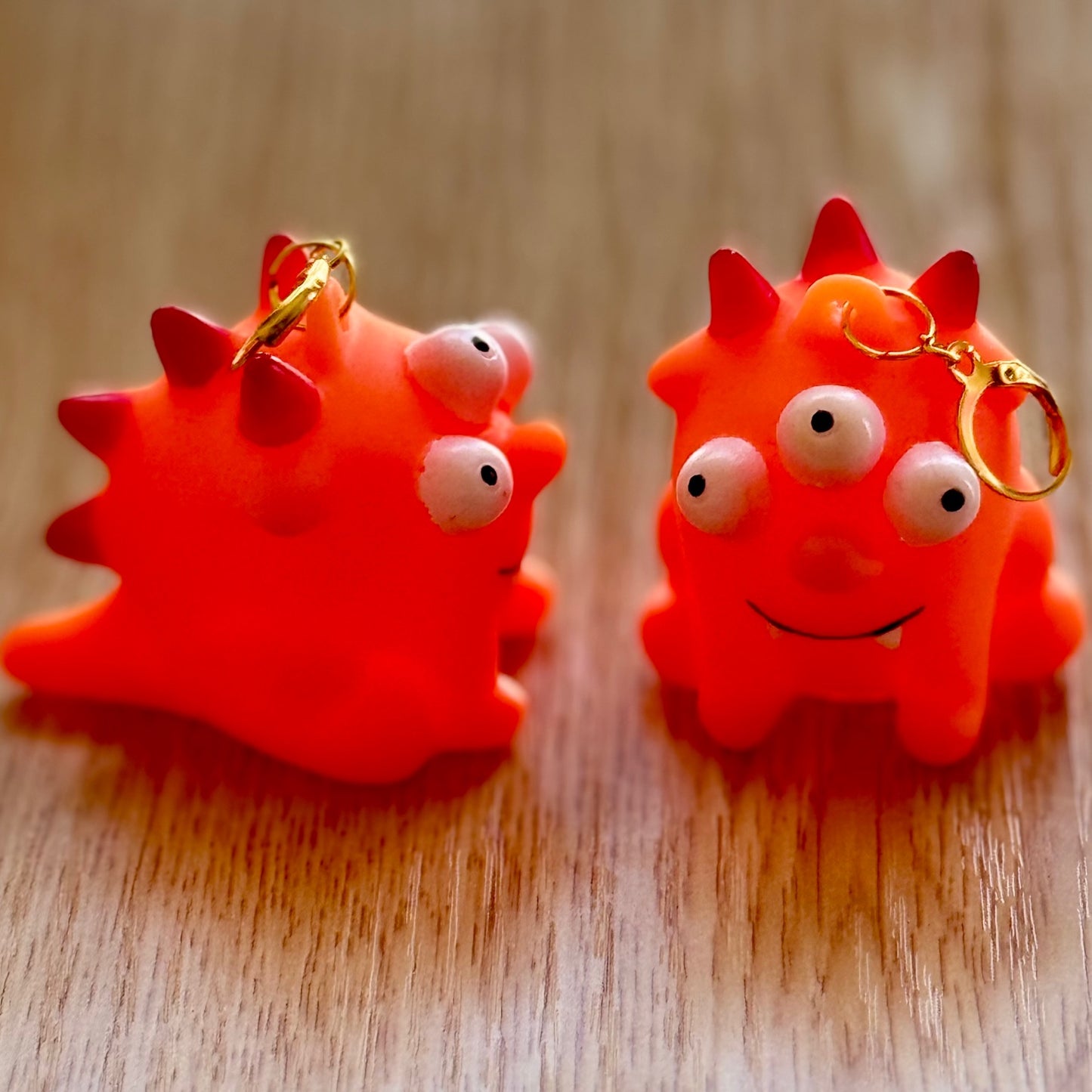 Orange Monster Guy EarBobs
