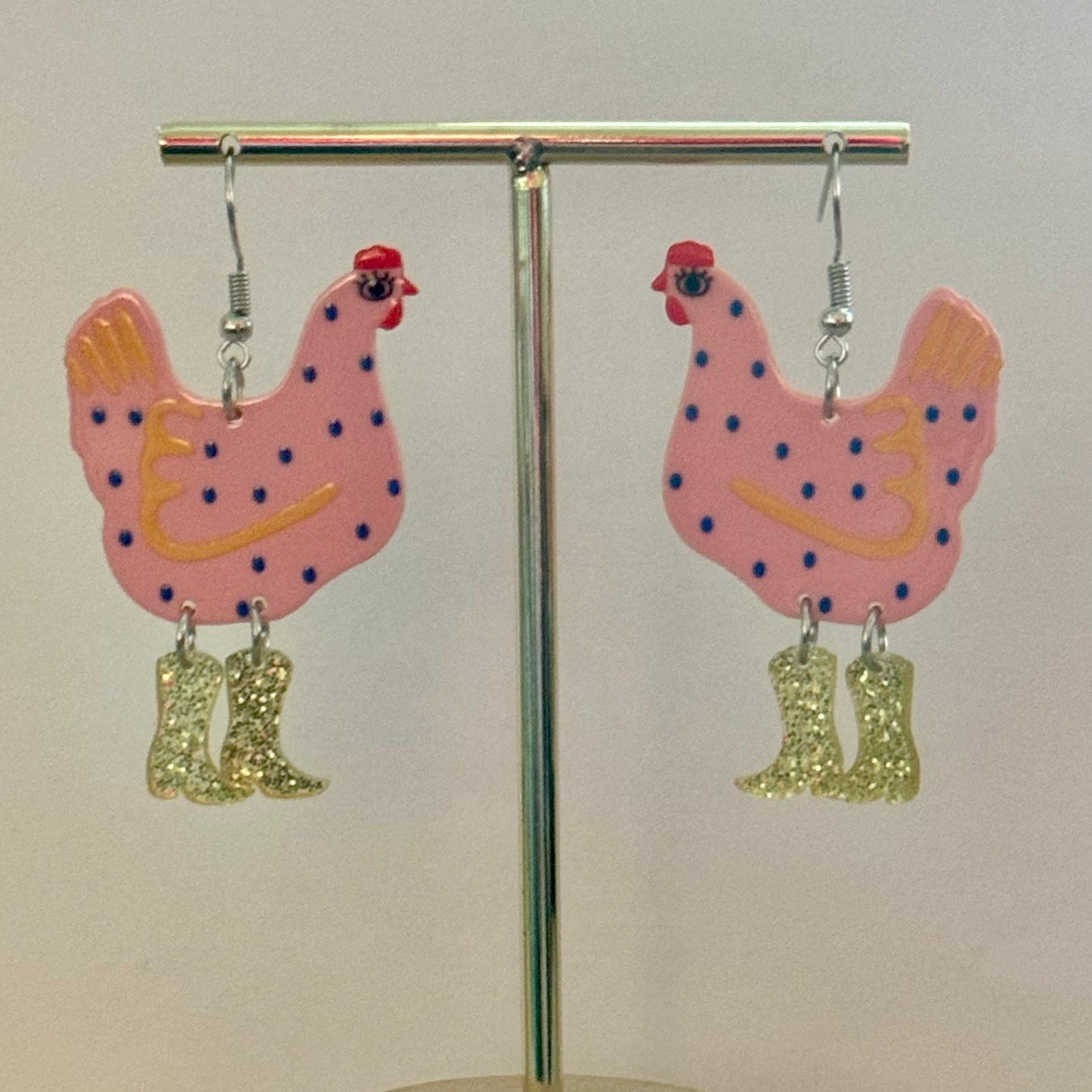 These Boots Were Made For Squawking Earrings