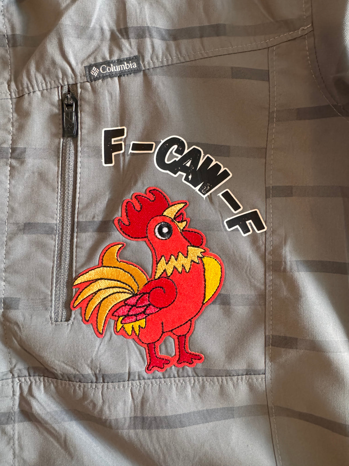 F-Caw-F Rooster Columbia Shirt