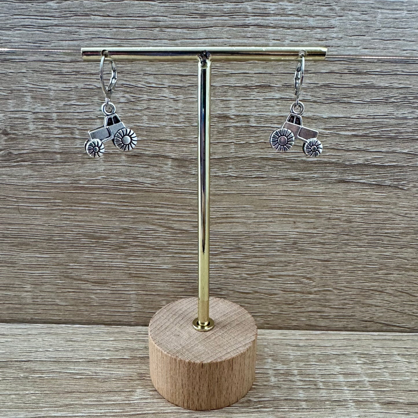 Keep Calm and Plow On - Tractor EarBobs