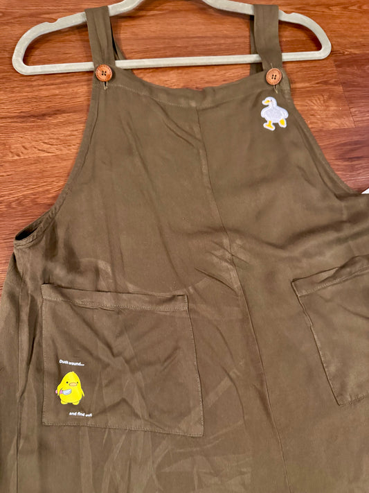 Duck & Goose Olive Overalls