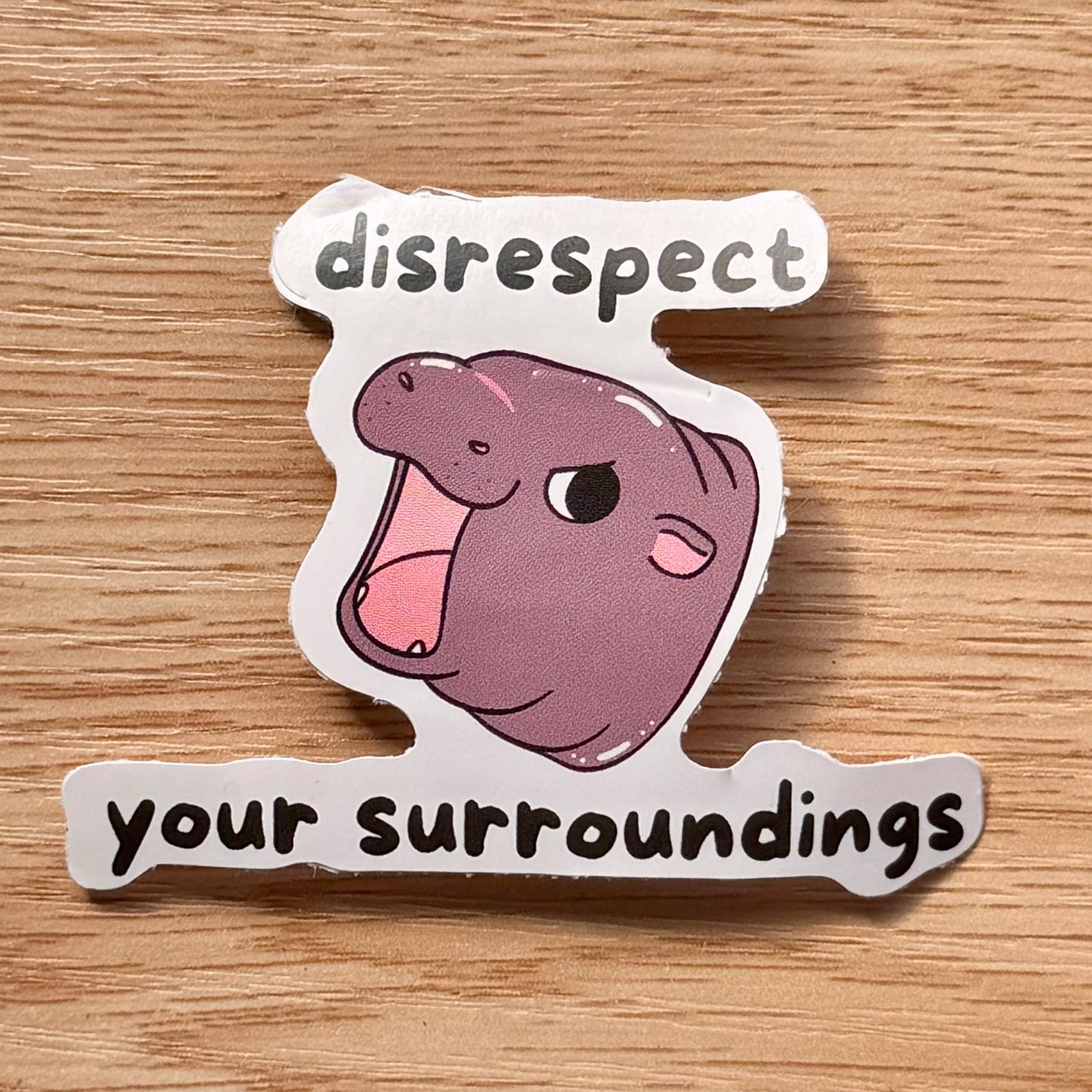 Disrespect Your Surroundings Sticker
