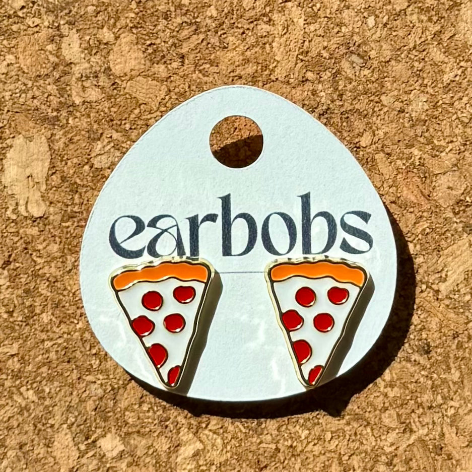Pizza Stud EarBobs