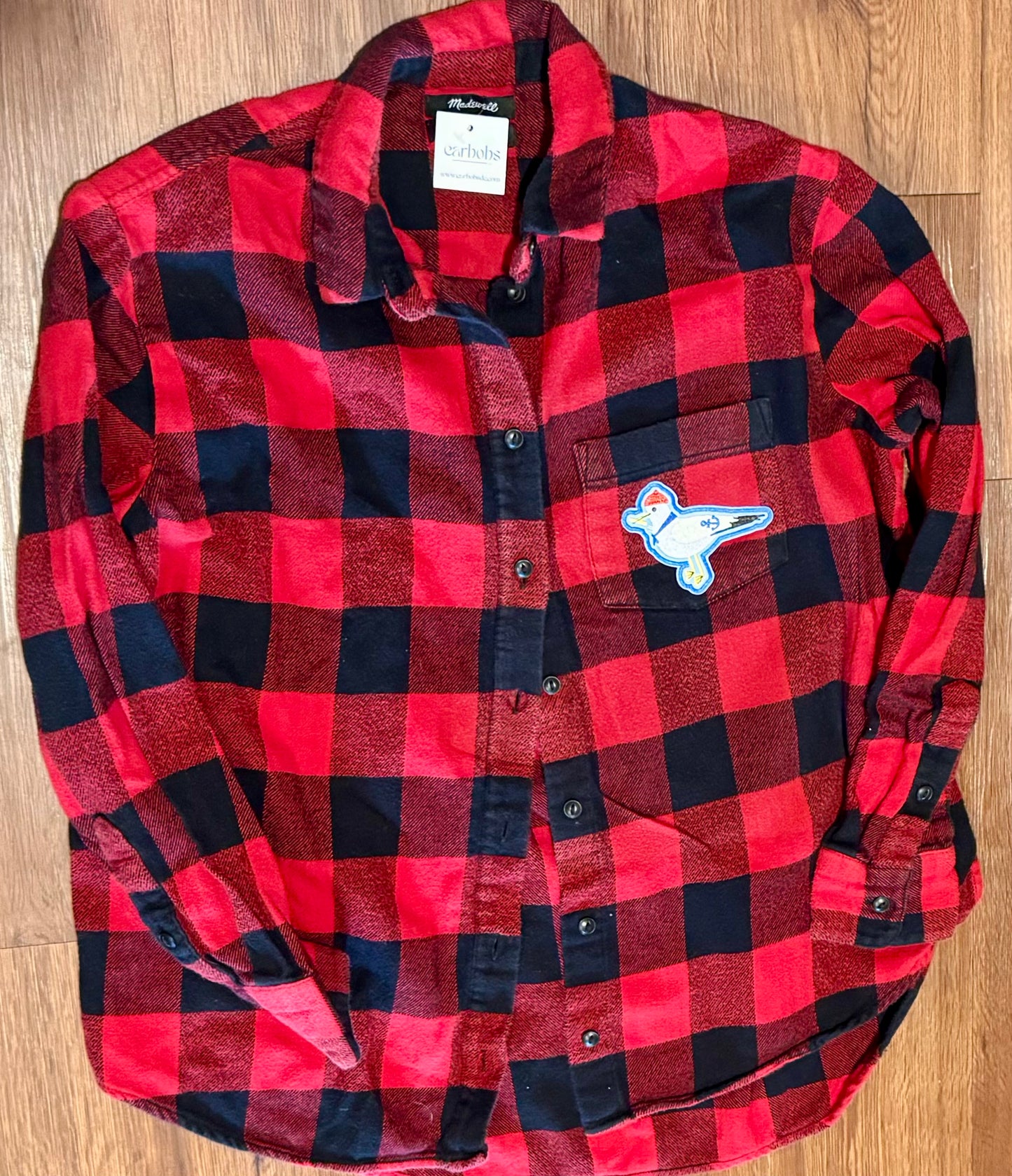 Gull Friend Black & Red Flannel