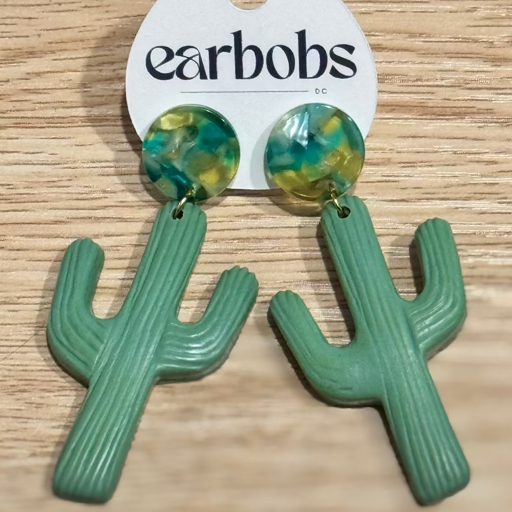 Clay Cacti EarBobs