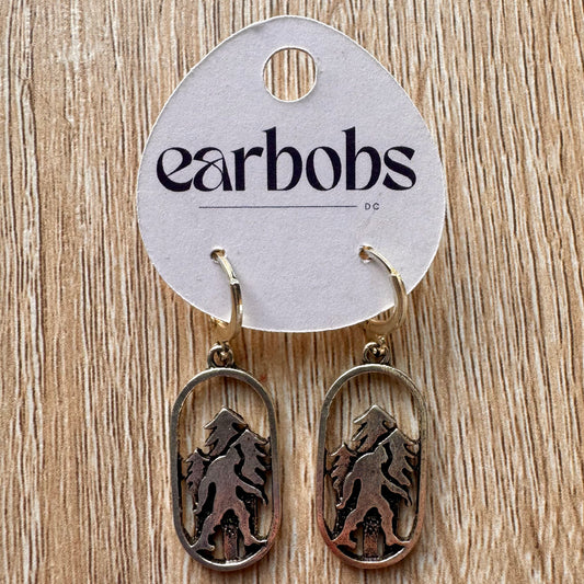 Hiking Sasquatch EarBobs