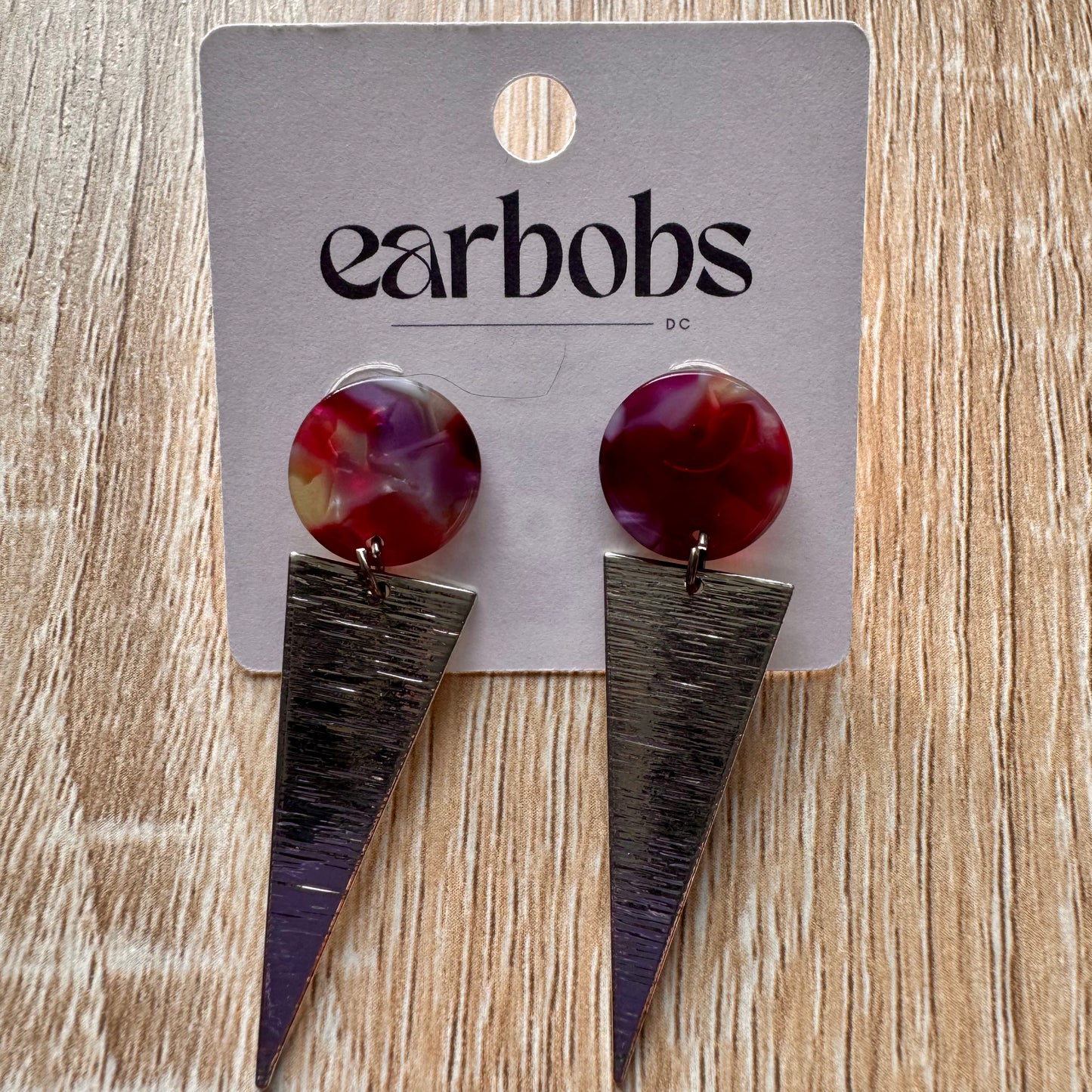 Silver Point Stud EarBobs