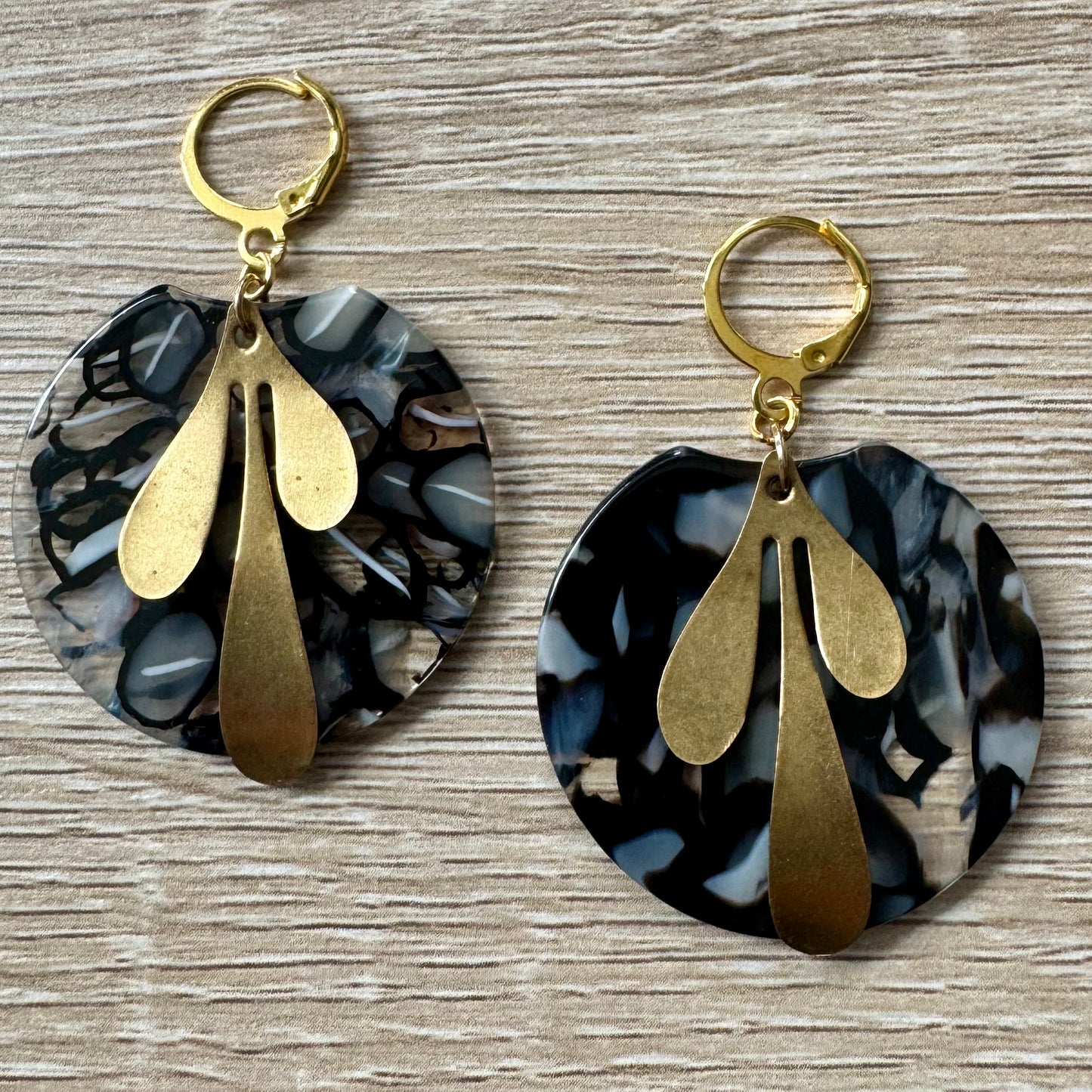 Marbled Midas EarBobs