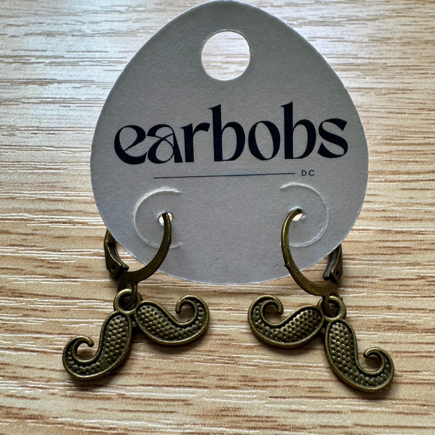 Stay Stachey Moustache EarBobs