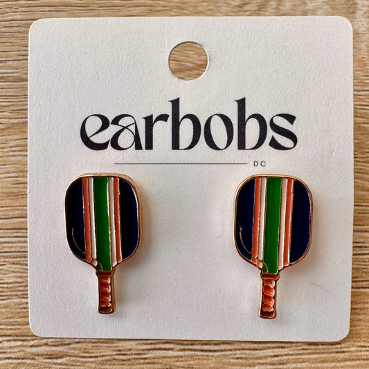 Pickleball Paddle Stud EarBobs