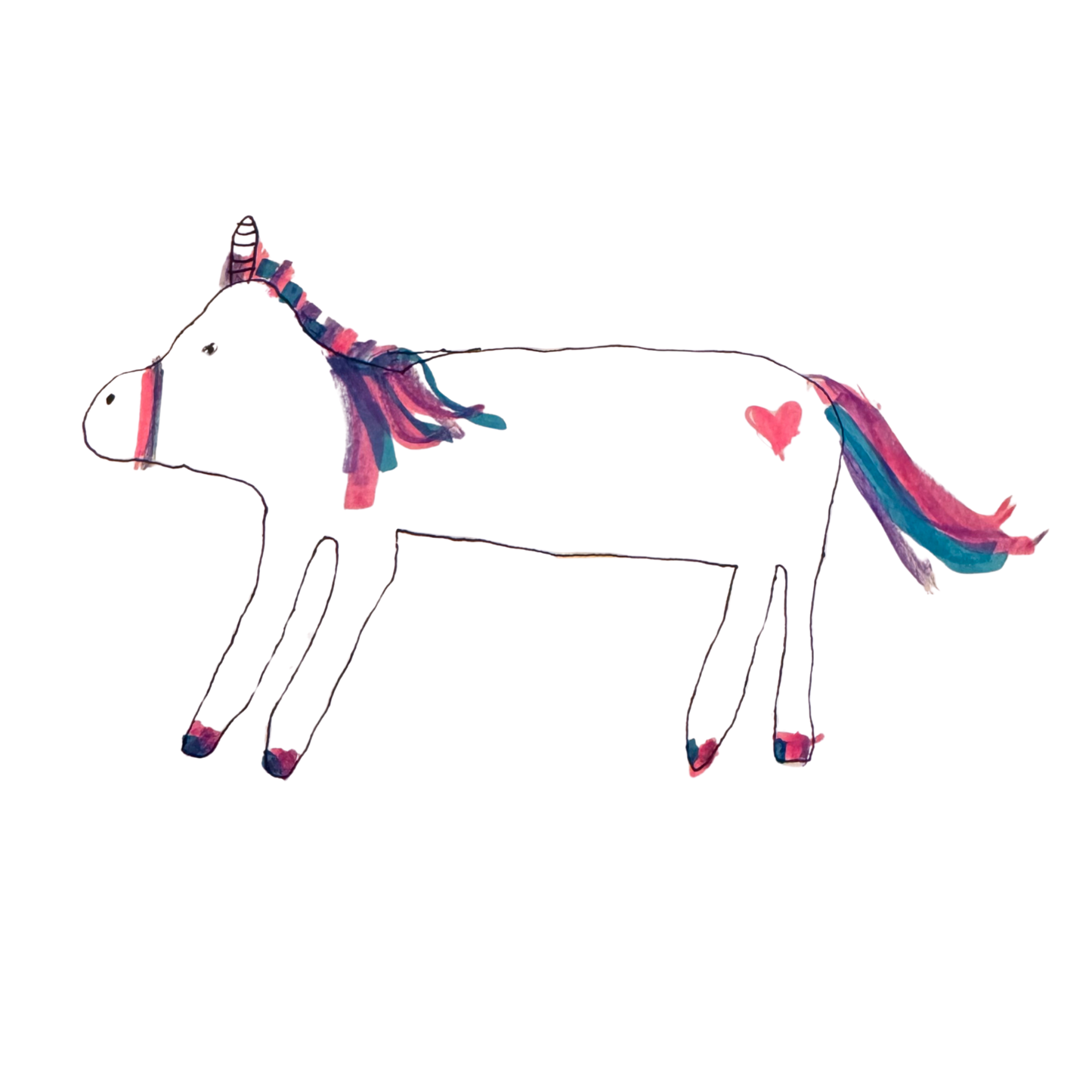 Unicorn Doodle by Jeskah T-Shirt