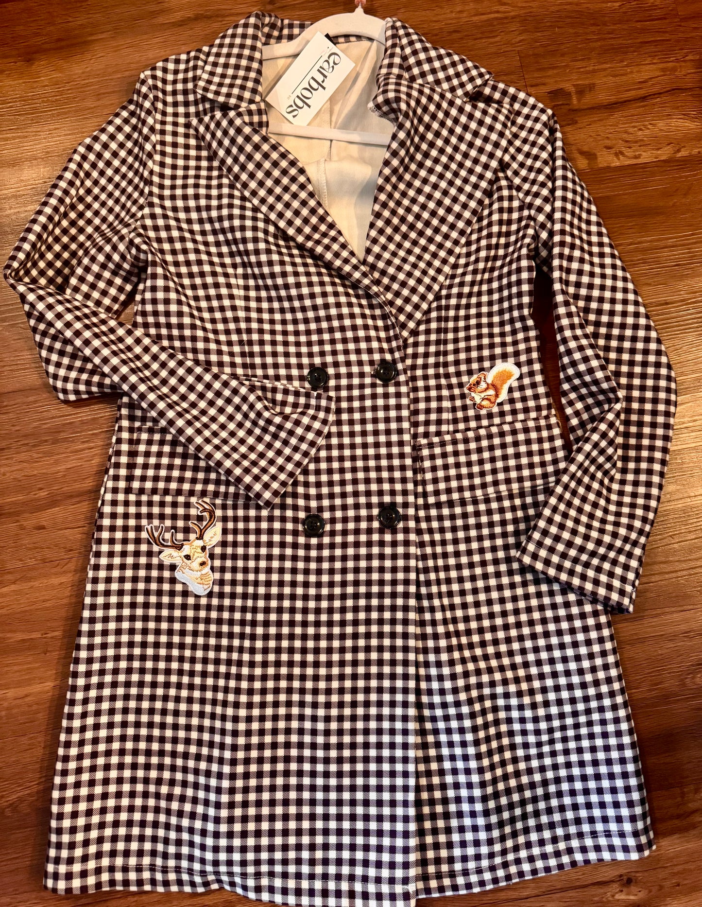 Deer Diary Gingham Blazer