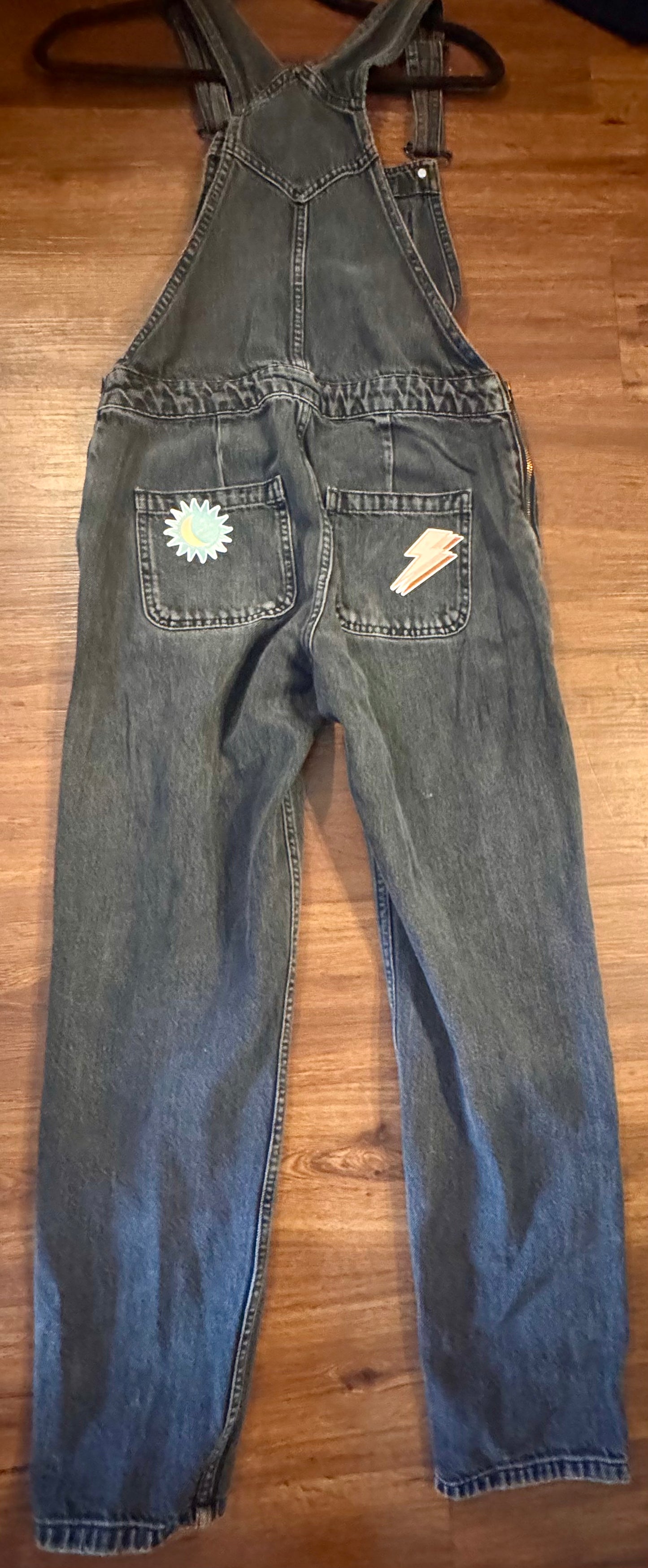 Yee Paw (Ollie) Black Denim Overalls