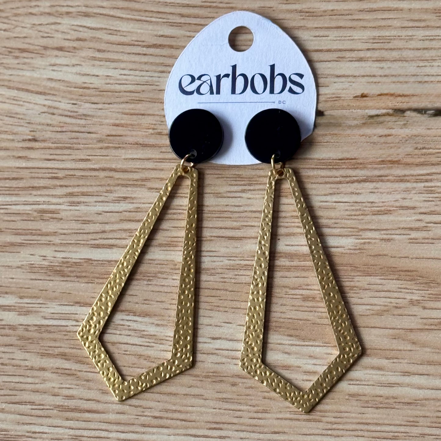 Honey Comb Gold EarBobs