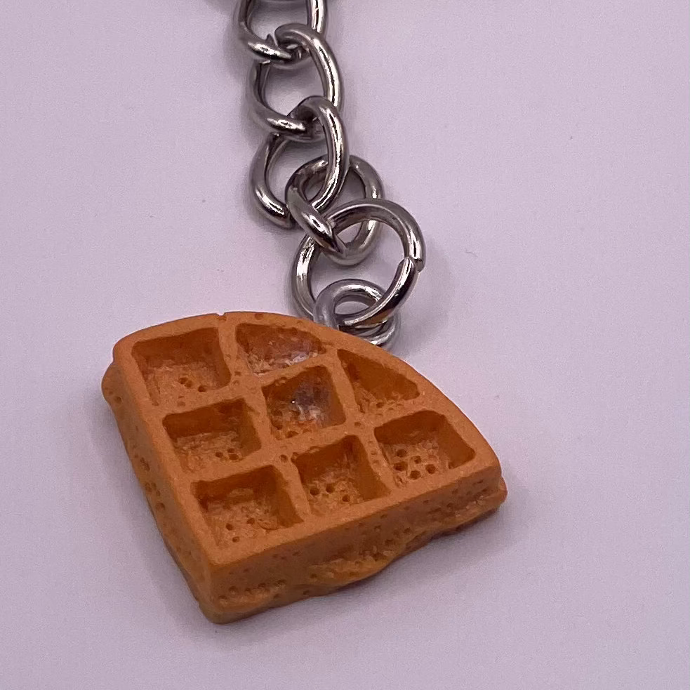 Live - Laugh - Waffles Keychain
