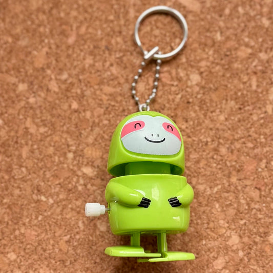 Wind-Up Sloth Keychains