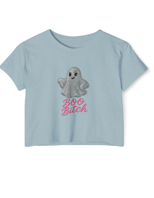Boo Bitch Crop Top TeeBob