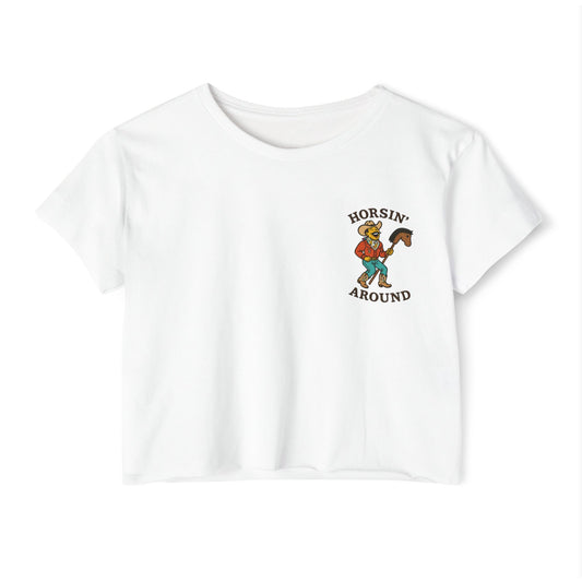 Horsin’ Around Crop Top
