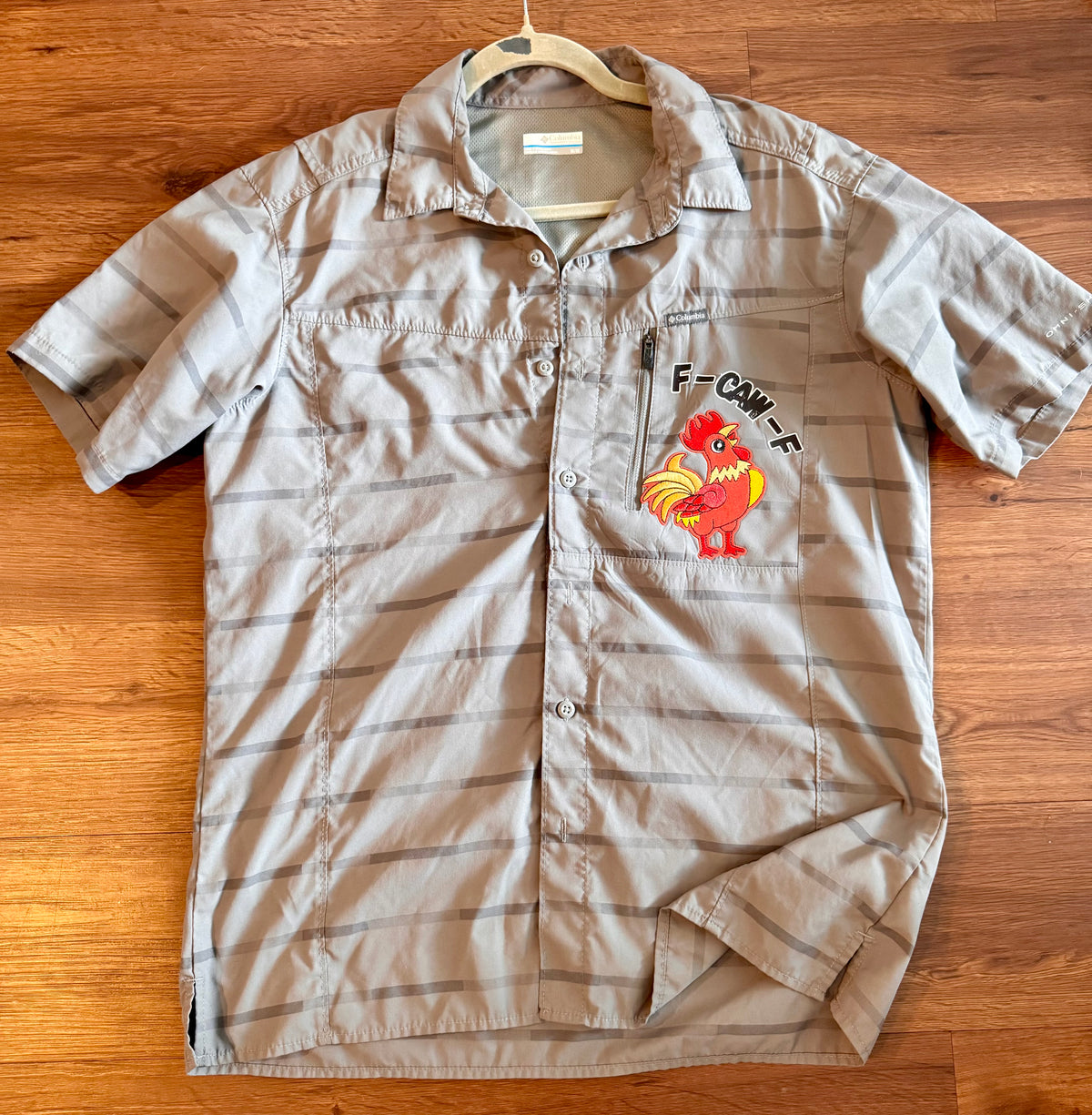 F-Caw-F Rooster Columbia Shirt