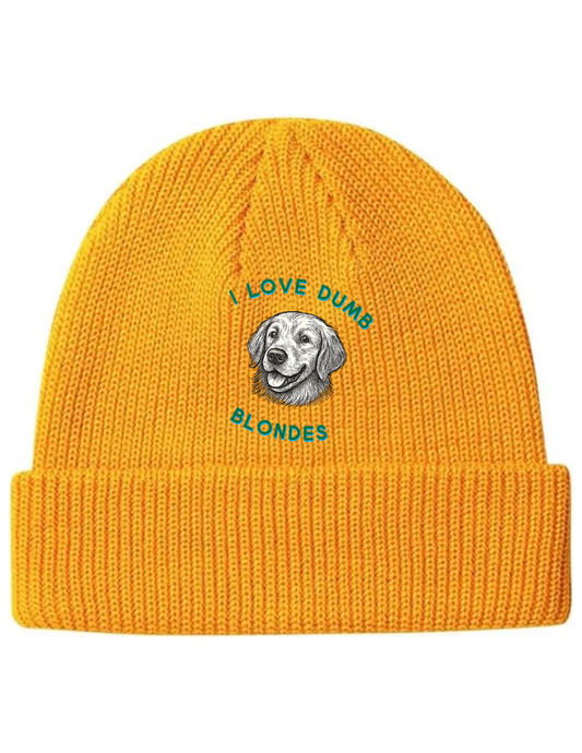 I Love Dumb Blondes Beanie