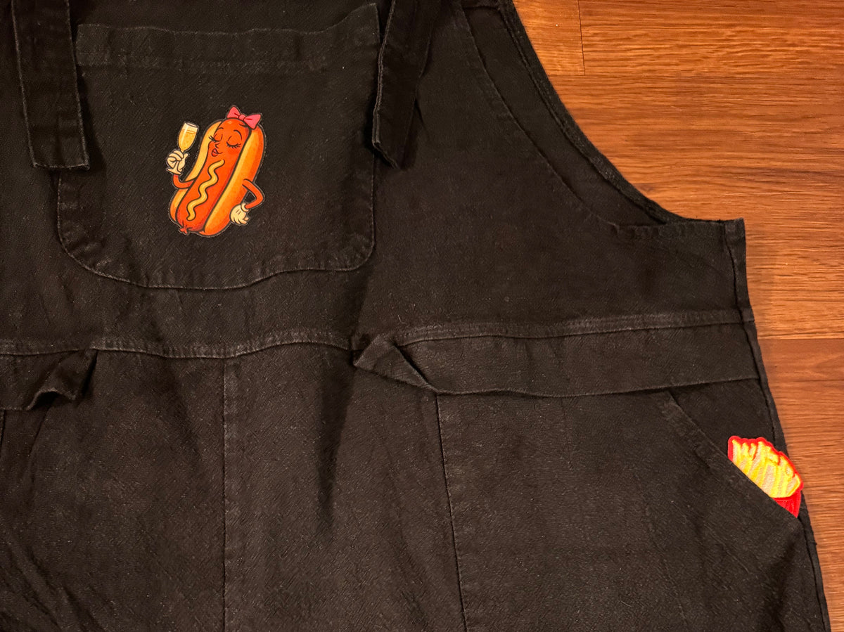 Hot Dog She's Fancy Overalls