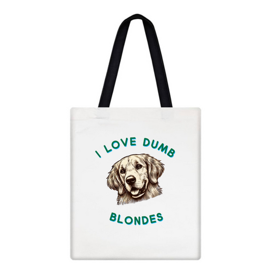 I Love Dumb Blondes Tote Bag