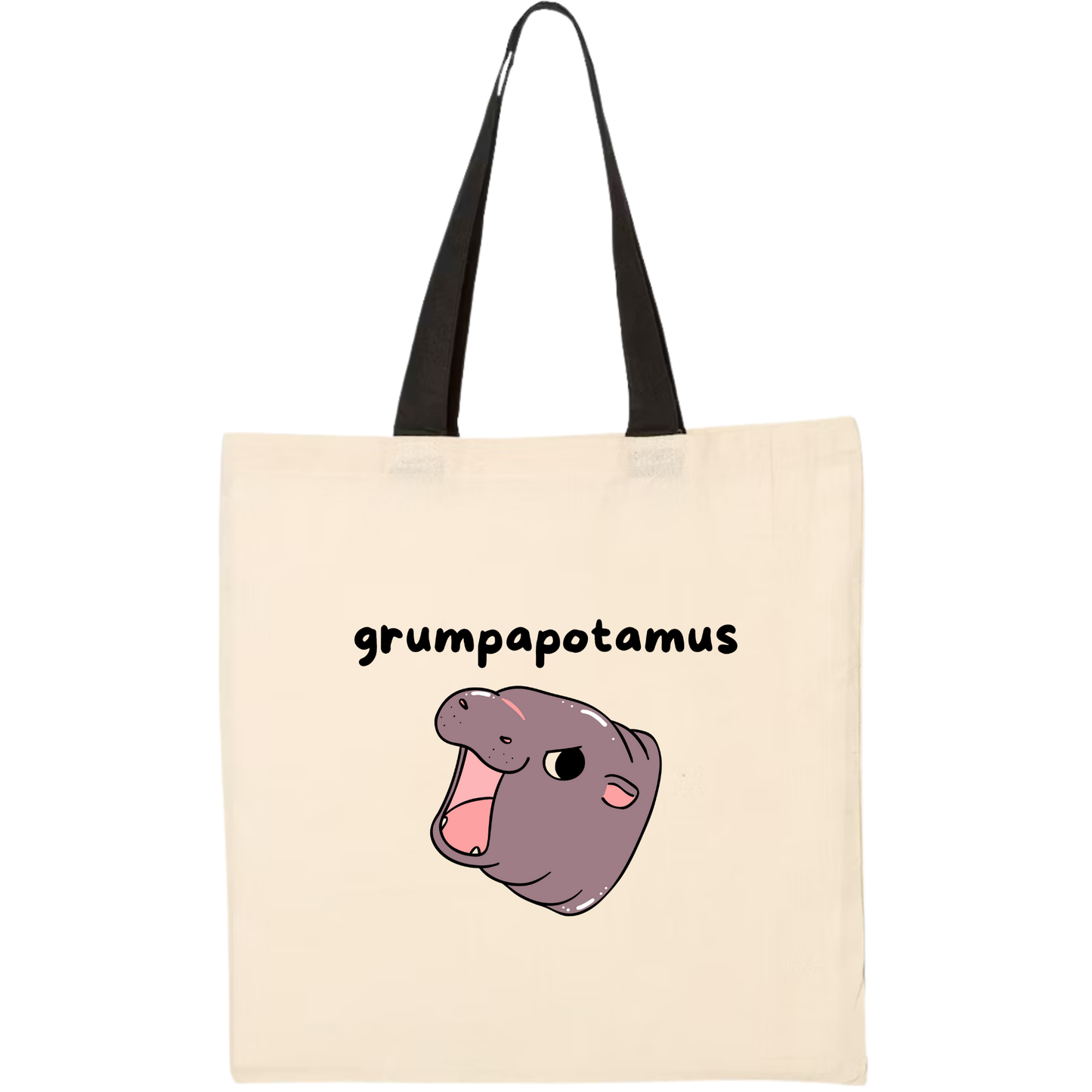 Grumpapotamus Tote Bag