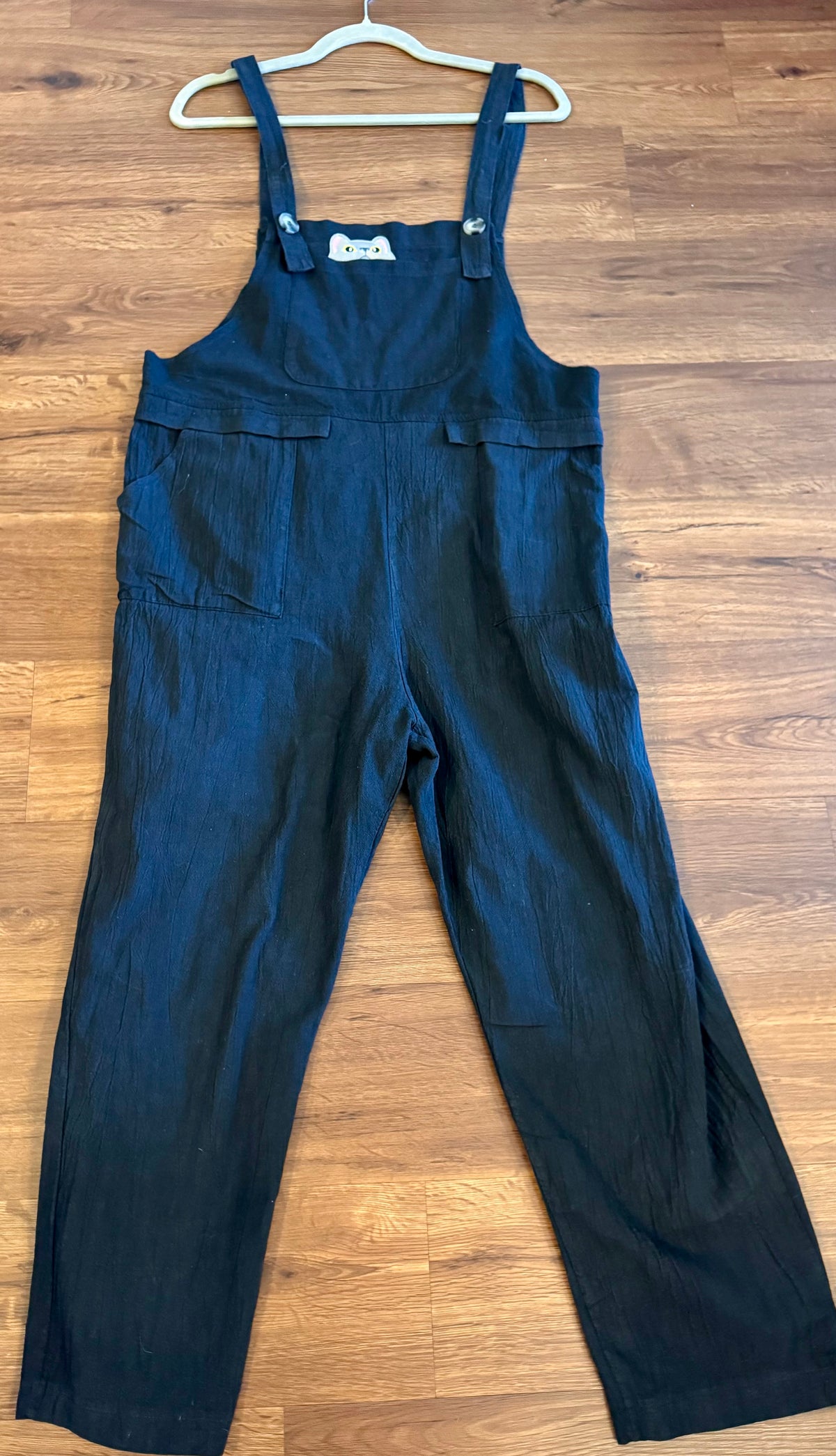 Kitty Black Overalls