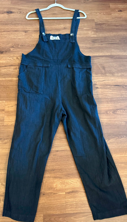 Kitty Black Overalls