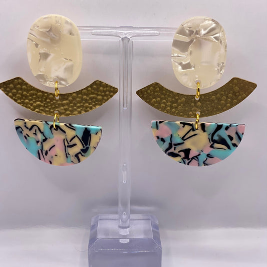 Artic Marble Earbobs