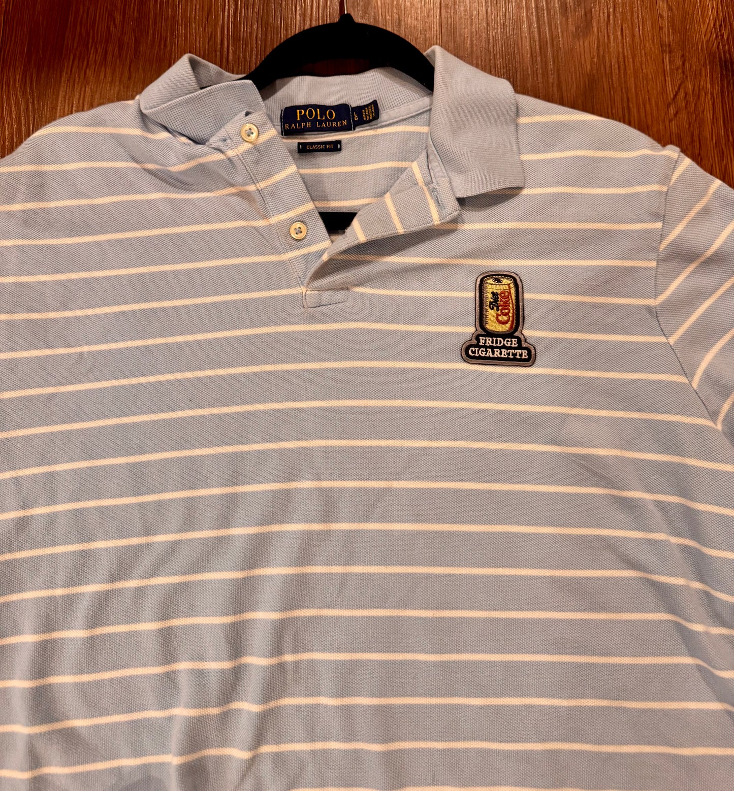 Stripes & Smokes - Fridge Cig Cropped Polo