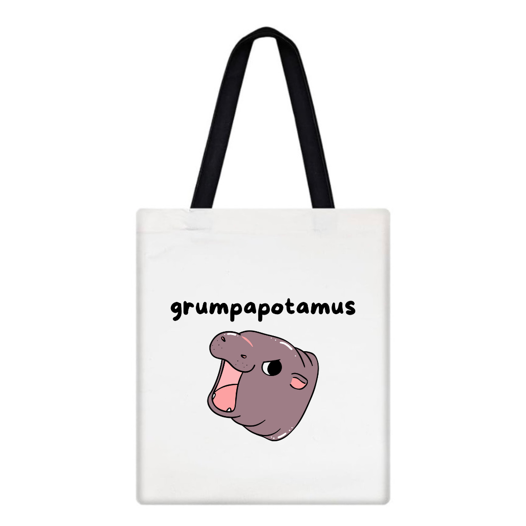 Grumpapotamus Tote Bag