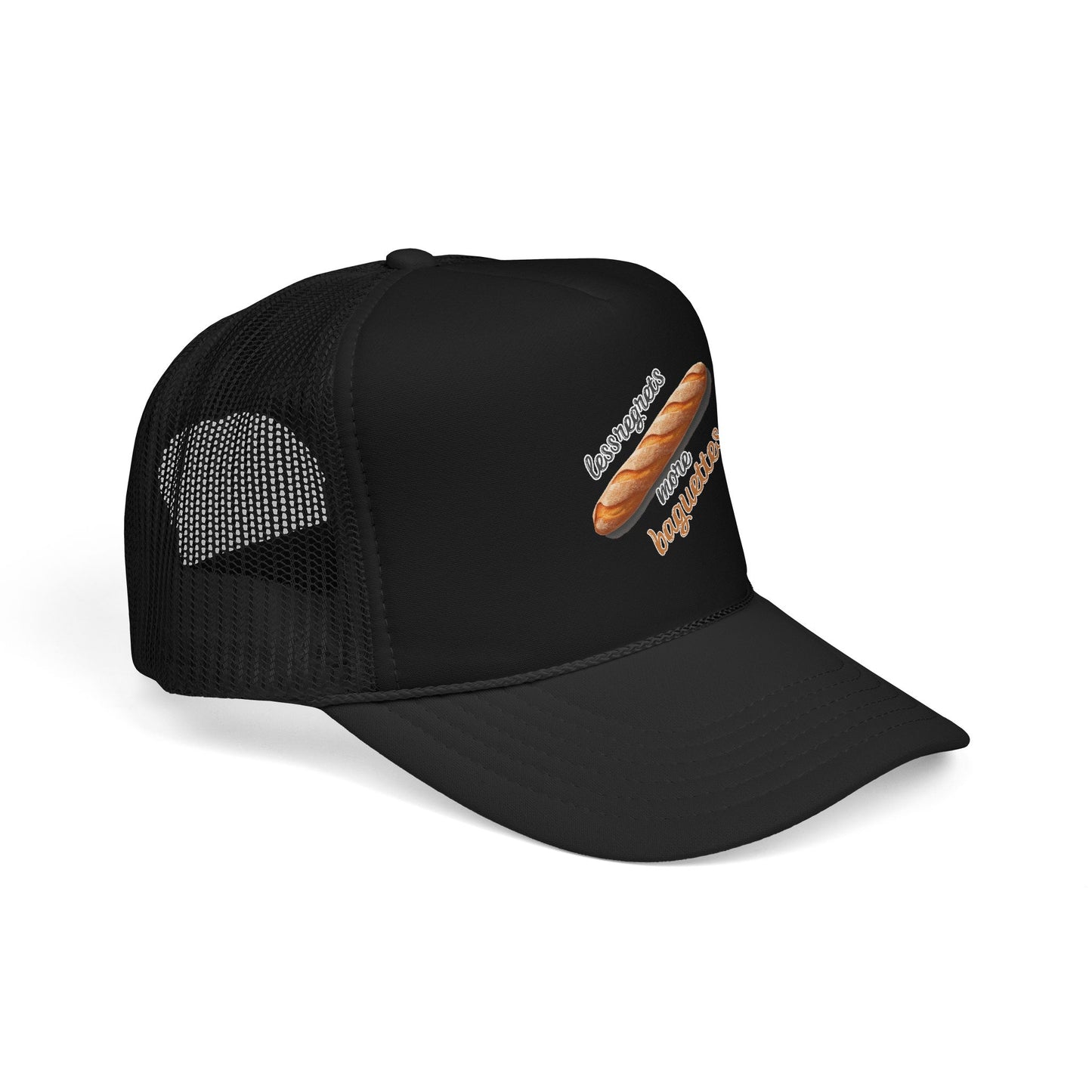 Less Regrets, More Baguettes Trucker Hat