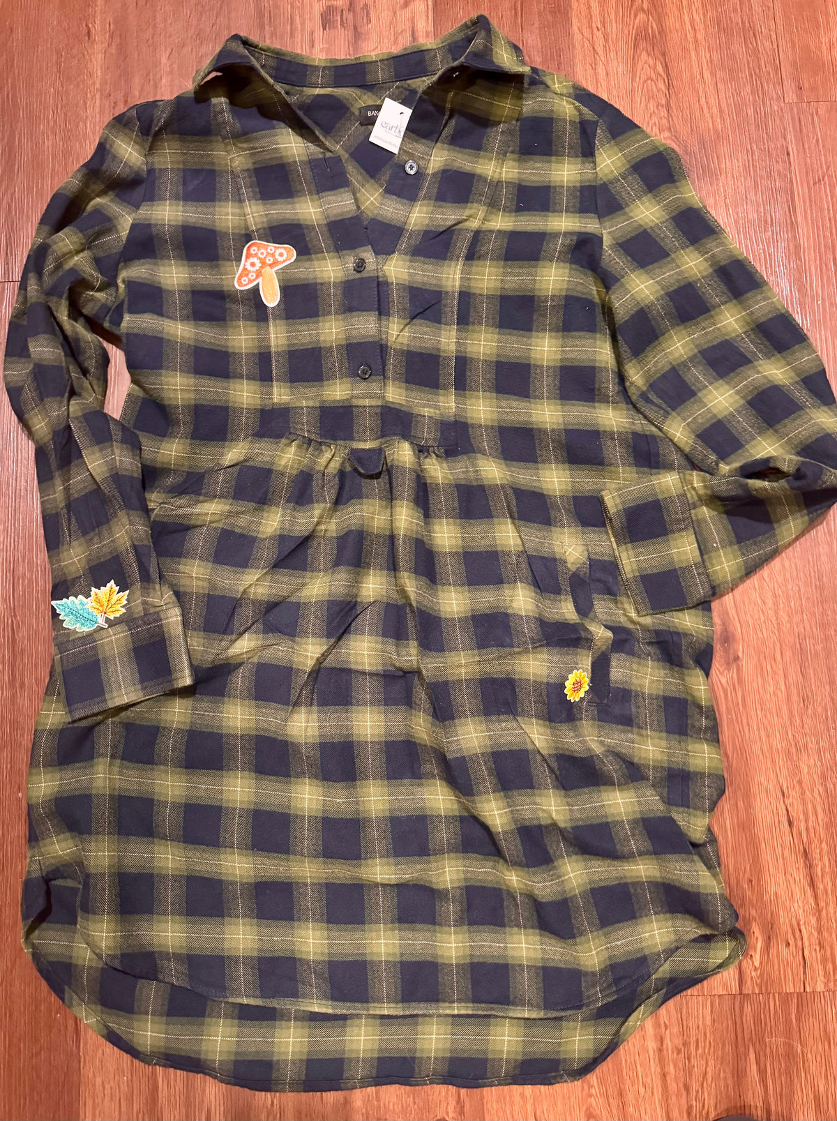 Shroom With a View Plaid Dress