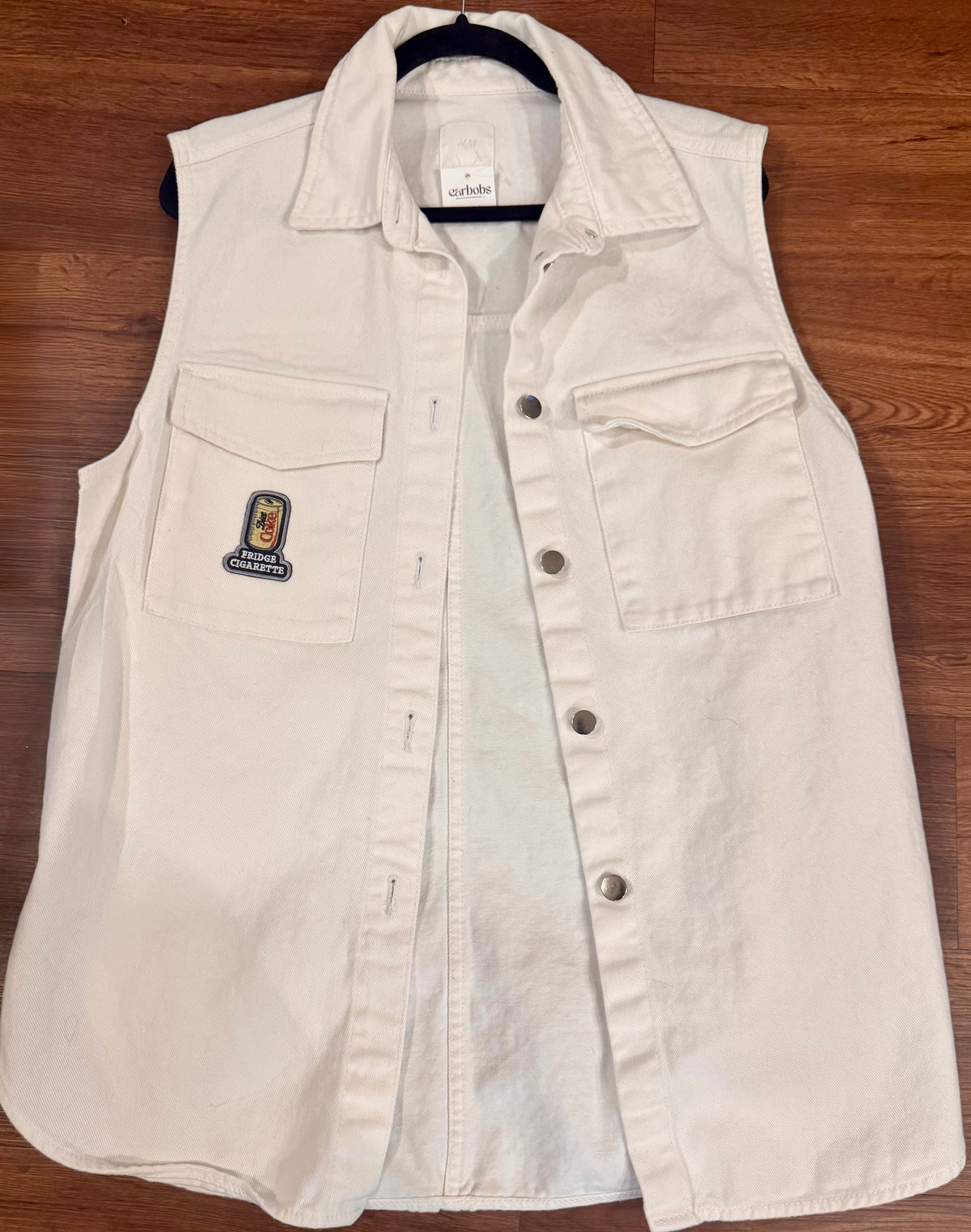 Friidge Cig White Denim Vest
