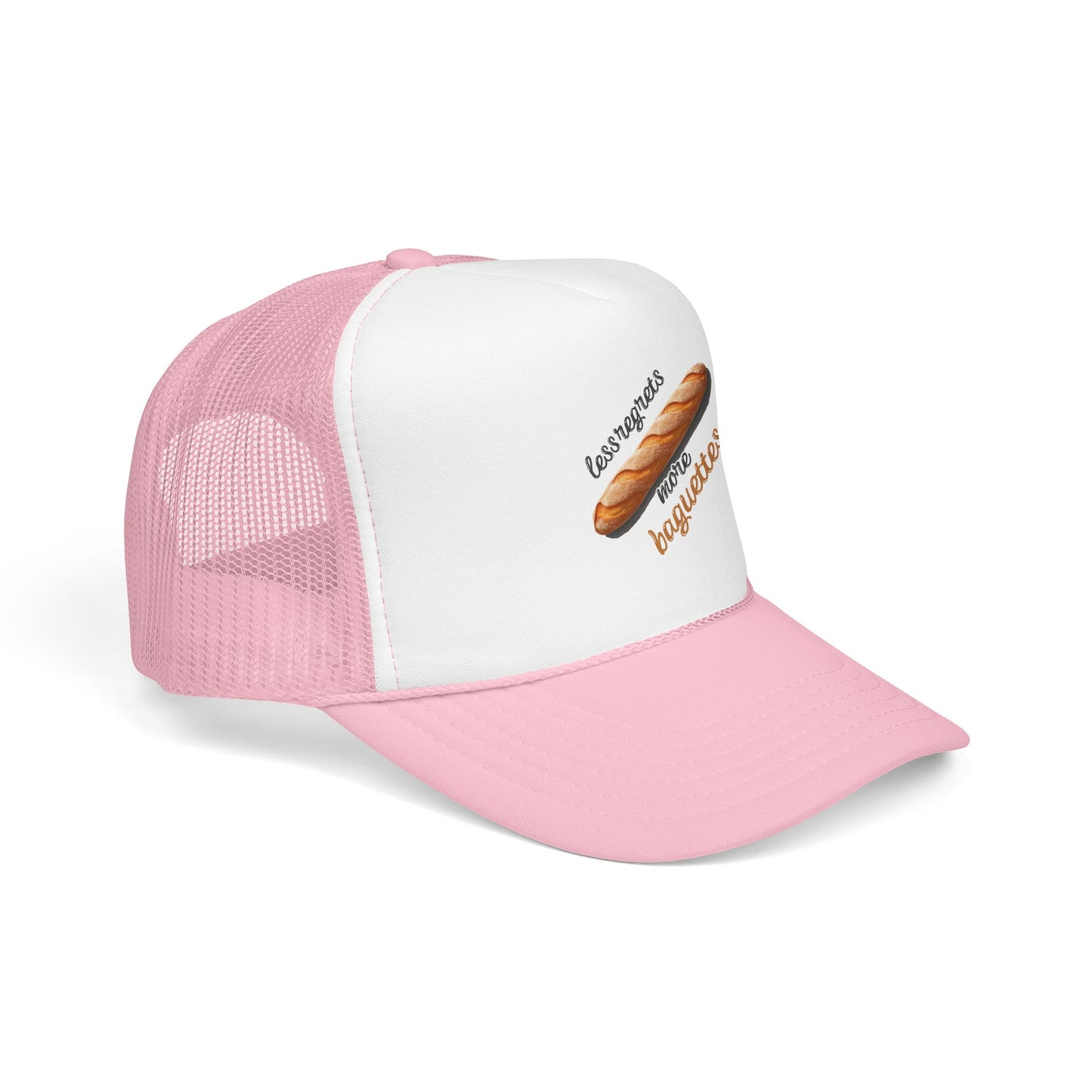 Less Regrets, More Baguettes Trucker Hat