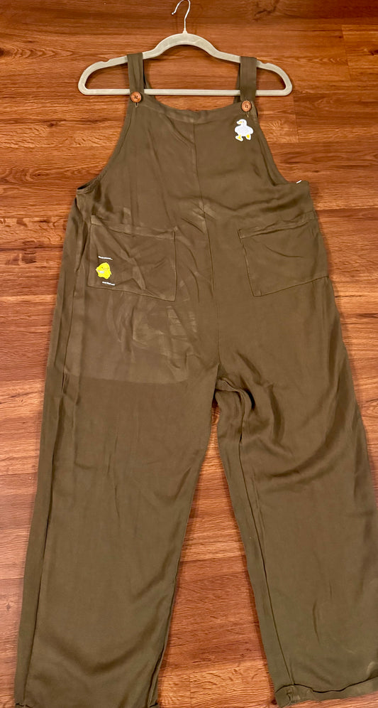 Duck & Goose Olive Overalls