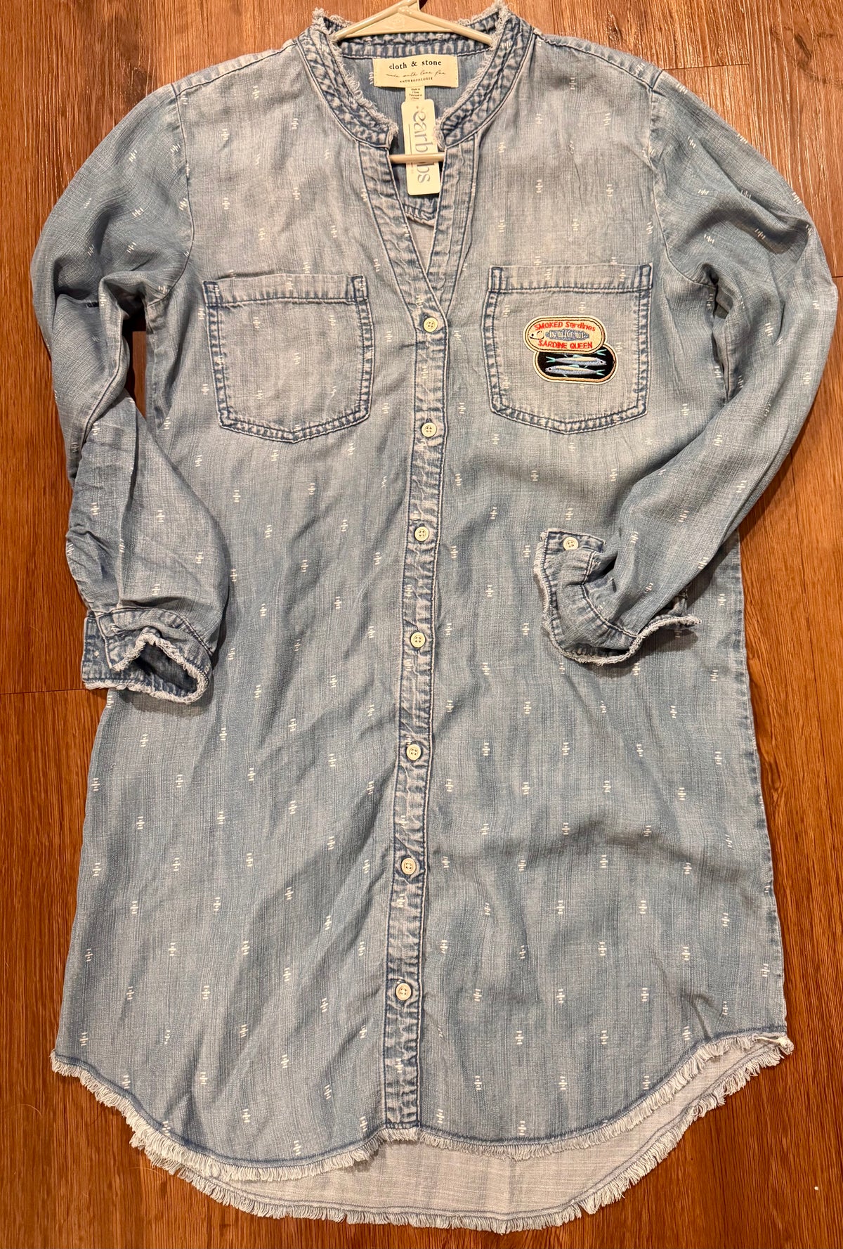 Sardine Queen Chambray Shirt Dress