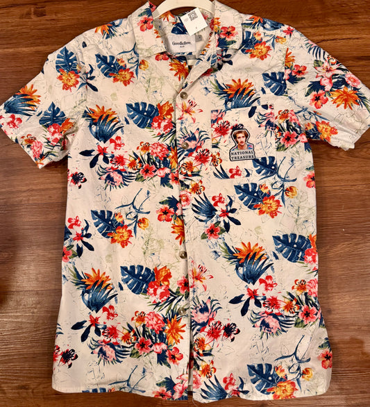 National Treasure Tropical Floral Shirt