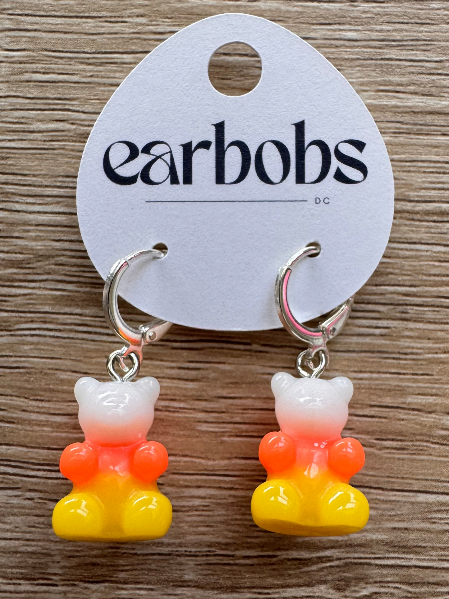 Candy Corn Gummy Bear EarBobs