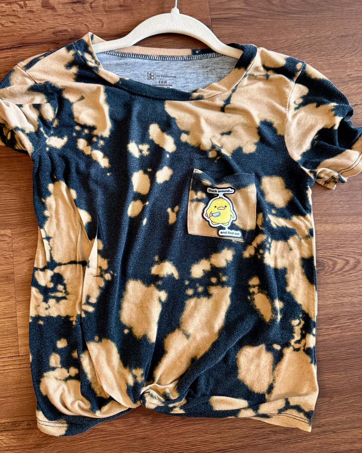 Duck Around & Find Out Bleach Knot Tee