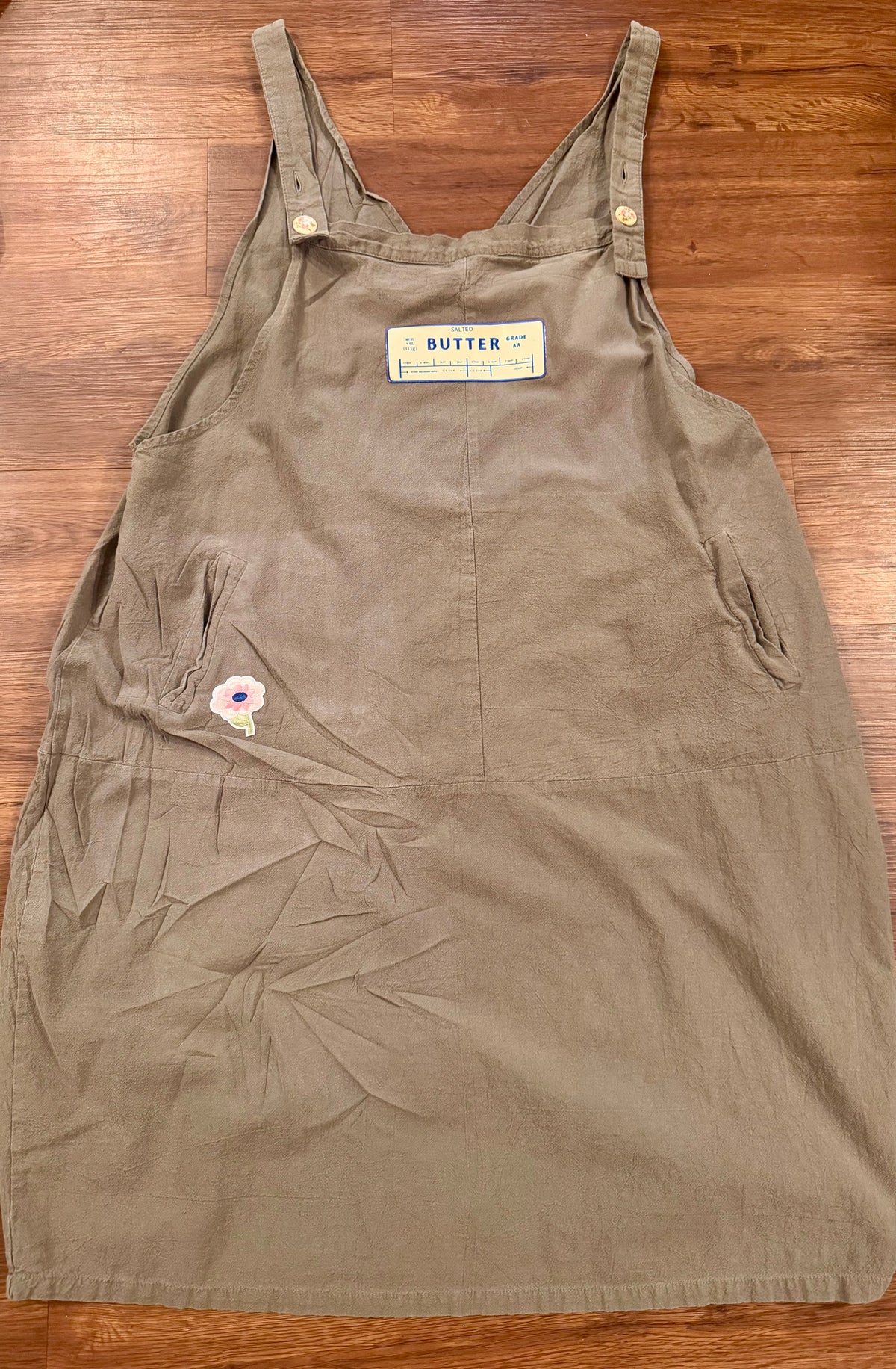 Butter Olive Green Pinafore