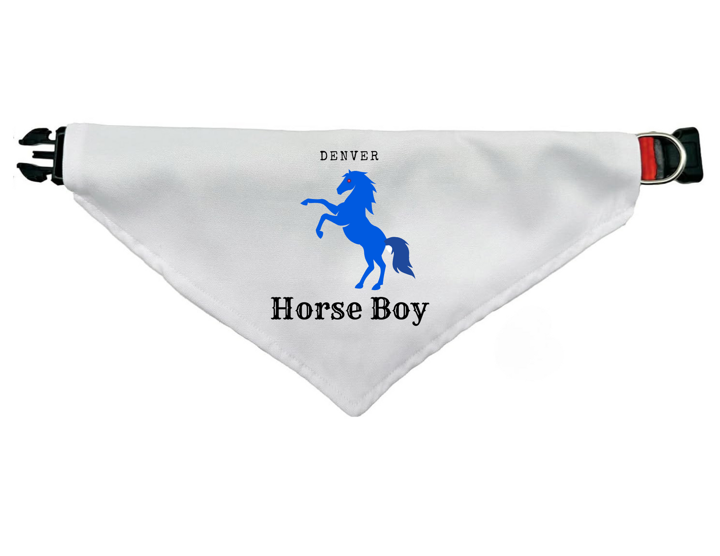 Giddy Up, Pup! Denver Horse Boy Bandana