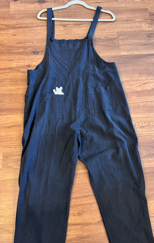 Kitty Black Overalls