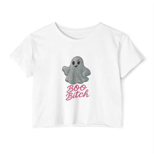 Boo Bitch Crop Top TeeBob