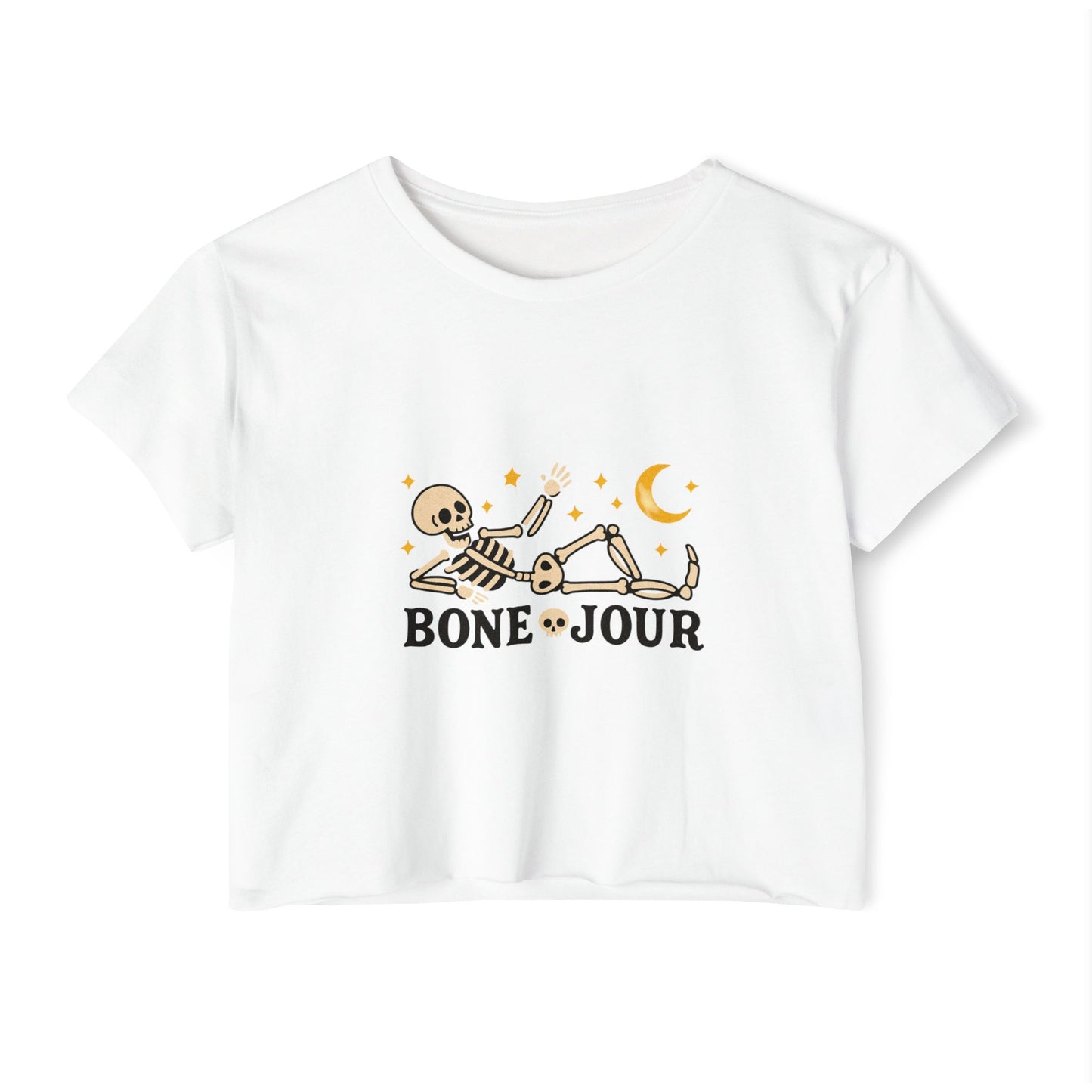 Bone-Jour Crop Top