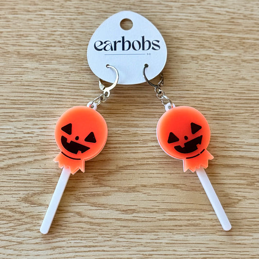 Pumpkin Head Lollipop Bobs