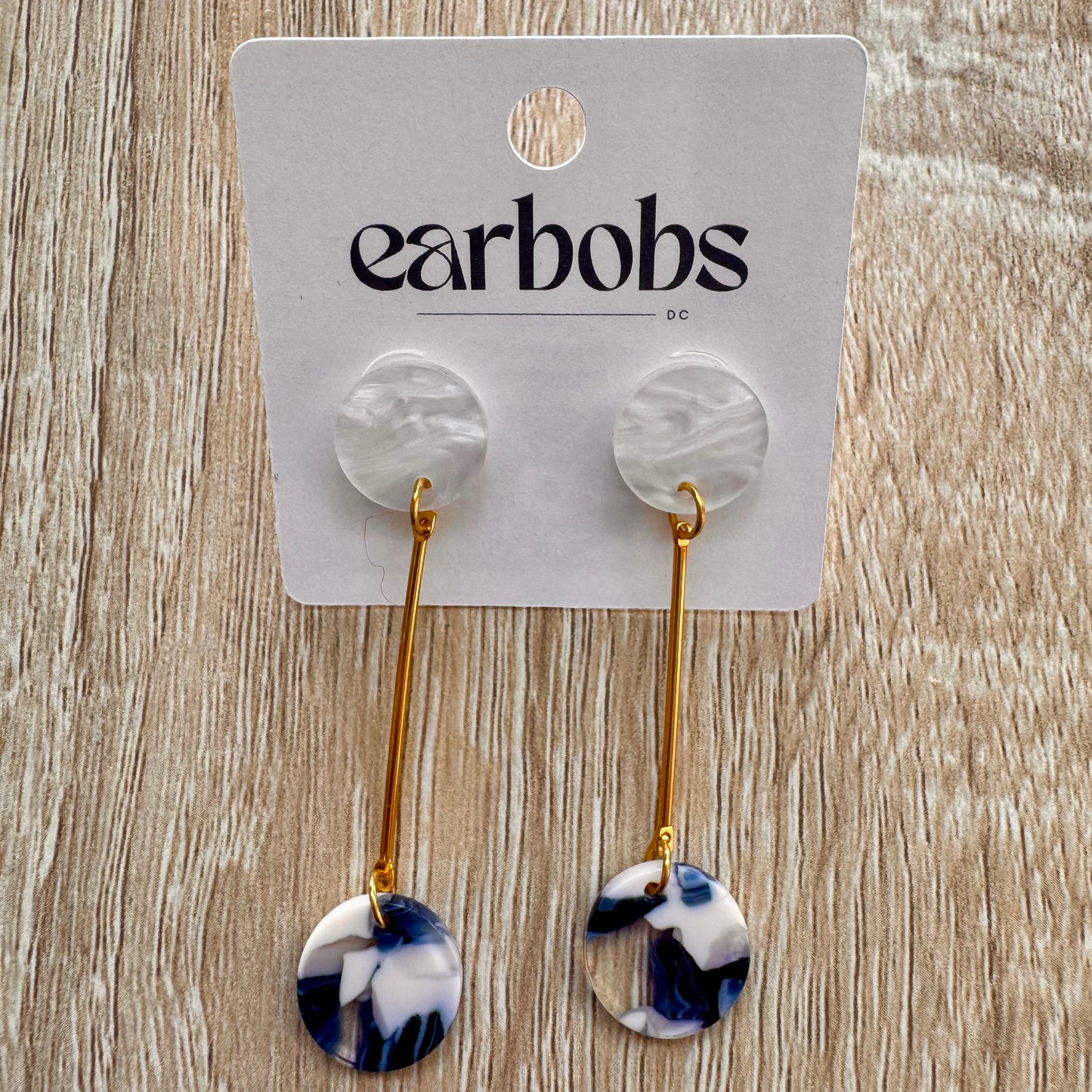 Geometric Dangle Stud EarBobs