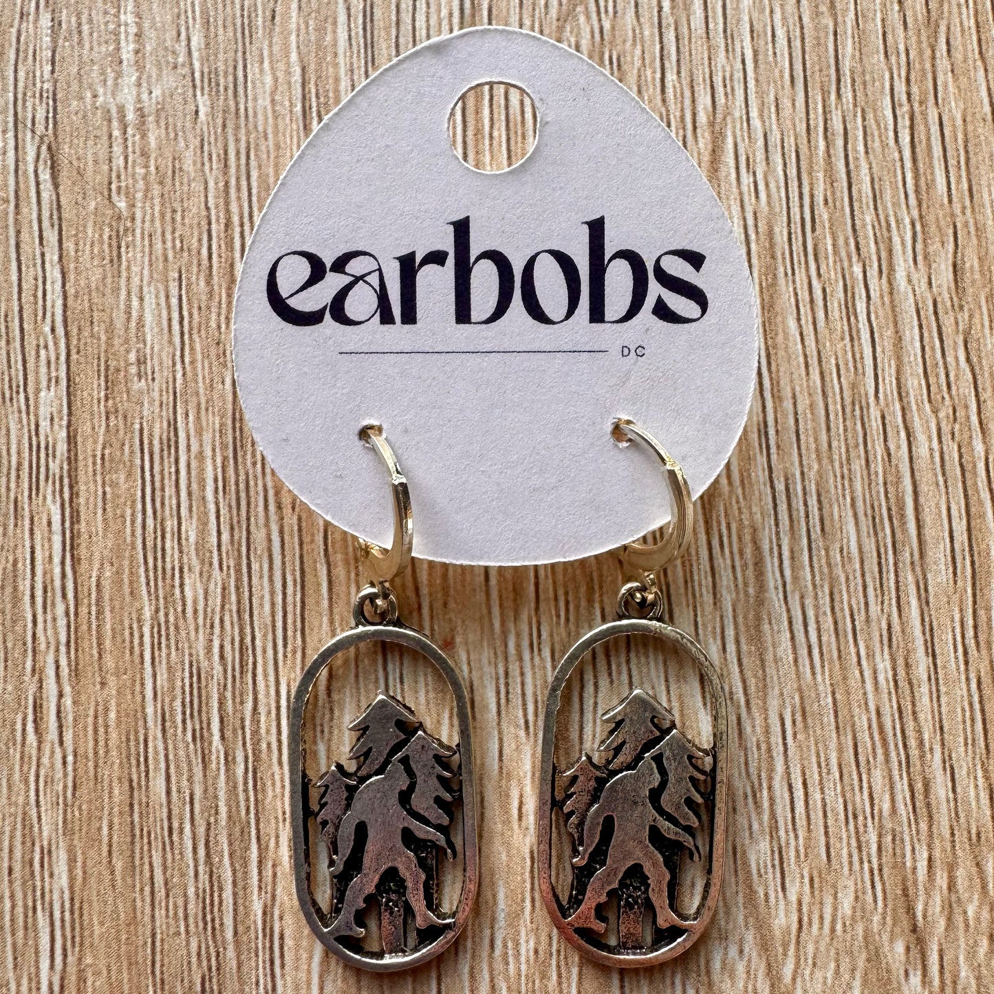 Hiking Sasquatch EarBobs