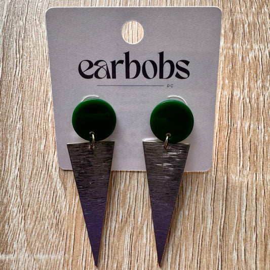 Silver Point Stud EarBobs